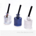 Matte White and Black Reed Diffuser Glass Bottle